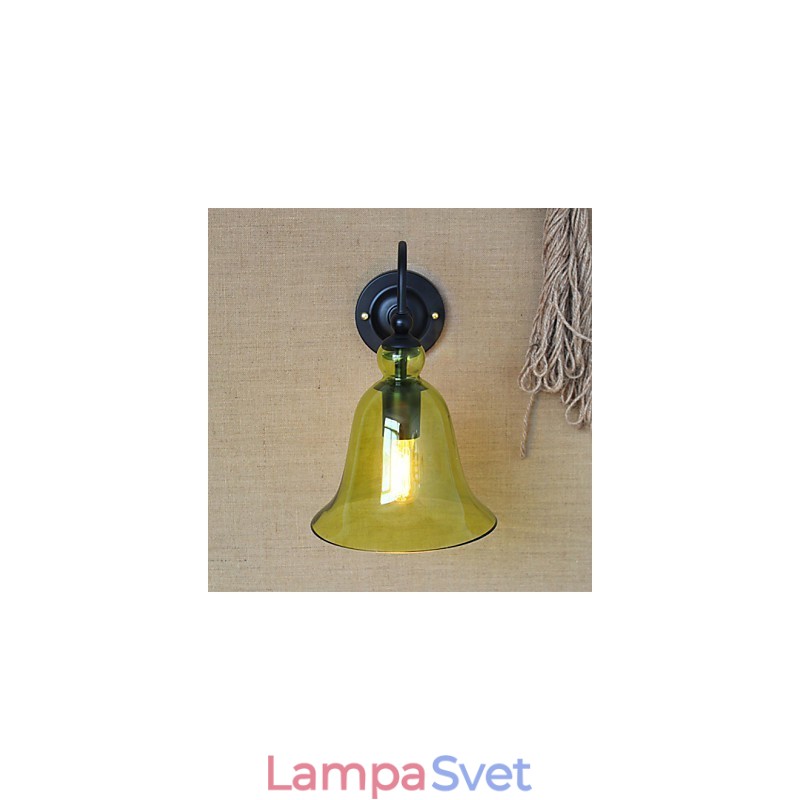 Americký vidiecky vidiek Minimalistická Dekoratívna nástenná lampa z modrého skla Chodba do obývacej izby