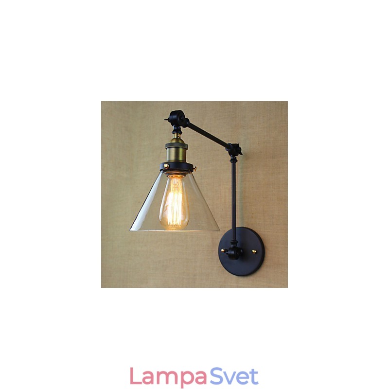 Stredomorská dedina Retro Pastoračné sklenené dekoratívne nástenné svietidlá Obchod s odevmi Reštaurácia Káva