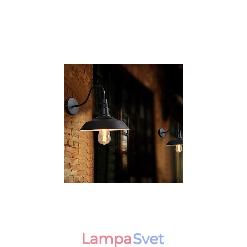 Obnova starých spôsobov je stará pouličná lampa Balkónová chodba Nástenná lampa z tepaného železa