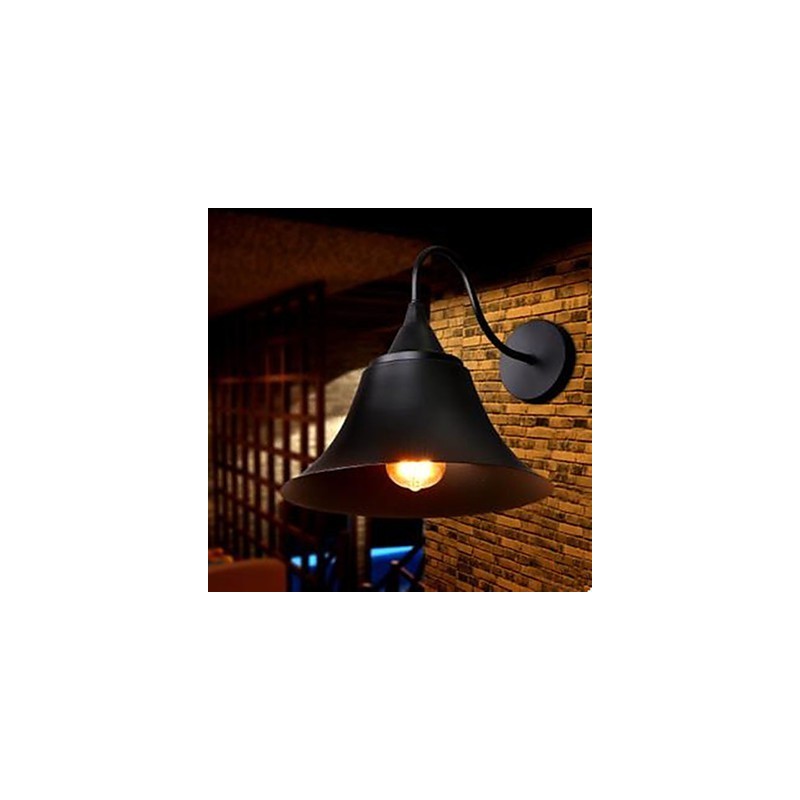 Americká vidiecka nástenná lampa so železným uzáverom Nástenná lampa z tepaného železa Archaize obnovuje staroveké spôsoby