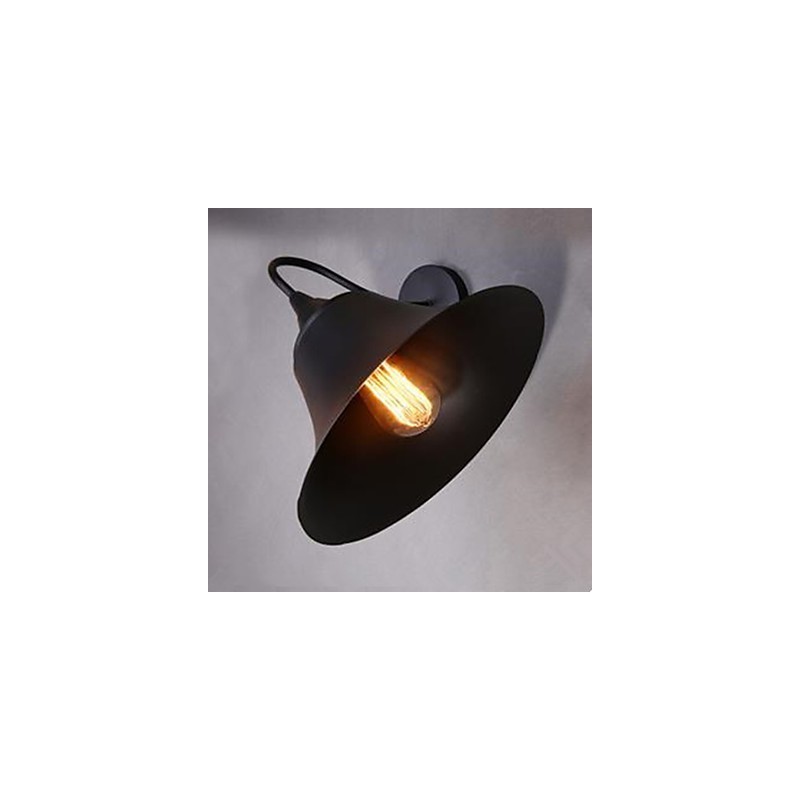 Americká vidiecka nástenná lampa so železným uzáverom Nástenná lampa z tepaného železa Archaize obnovuje staroveké spôsoby