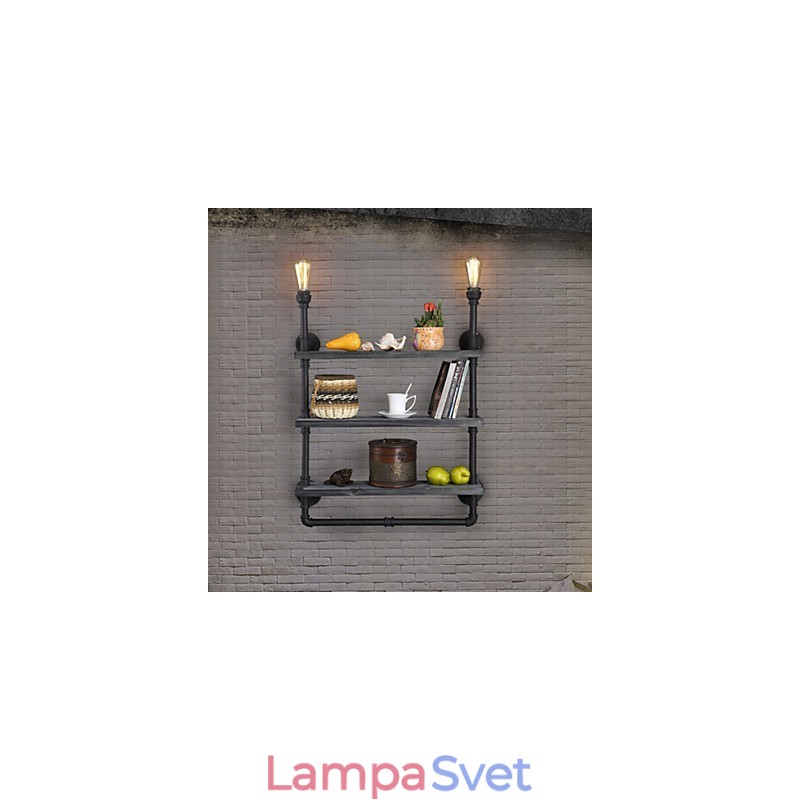 Nástenné svietidlá Mini štýl Rustic Lodge Metal