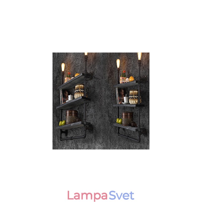 Nástenné svietidlá Mini štýl Rustic Lodge Metal