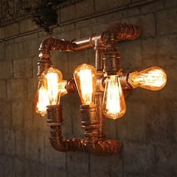 Retro barové železné nástenné nástenné svietidlá Mini štýl Rustic Lodge Metal