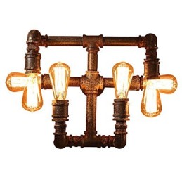 Retro barové železné nástenné nástenné svietidlá Mini štýl Rustic Lodge Metal