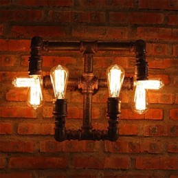 Retro barové železné nástenné nástenné svietidlá Mini štýl Rustic Lodge Metal