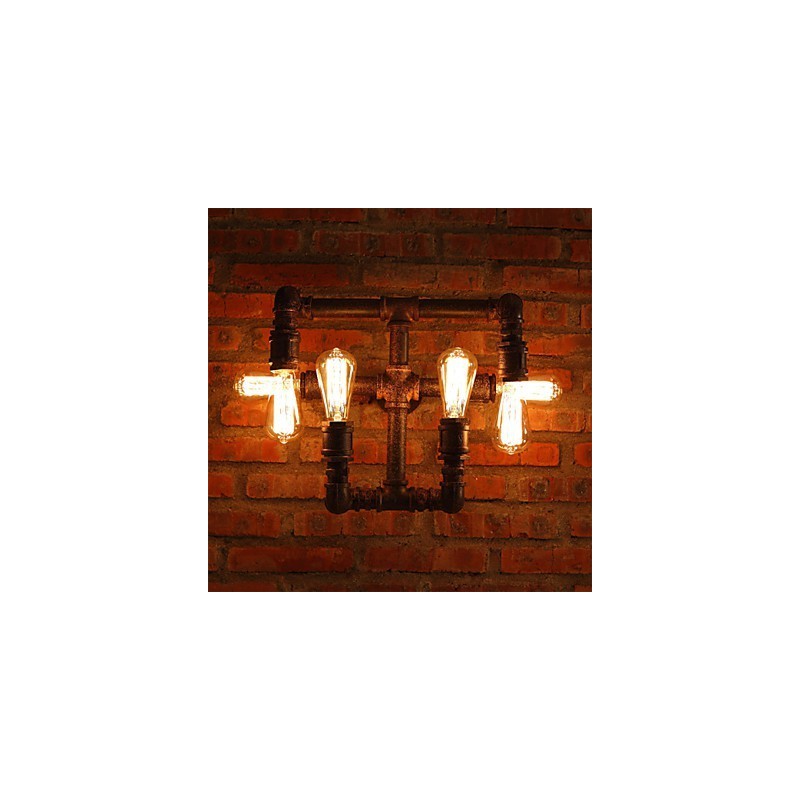 Retro barové železné nástenné nástenné svietidlá Mini štýl Rustic Lodge Metal