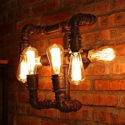 Retro barové železné nástenné nástenné svietidlá Mini štýl Rustic Lodge Metal