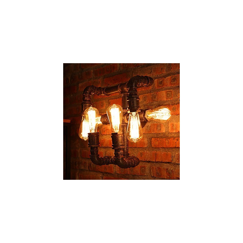 Retro barové železné nástenné nástenné svietidlá Mini štýl Rustic Lodge Metal