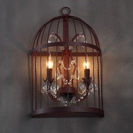 Nástenné svietidlá v mini štýle Rustic Lodge Metal
