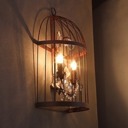 Nástenné svietidlá v mini štýle Rustic Lodge Metal