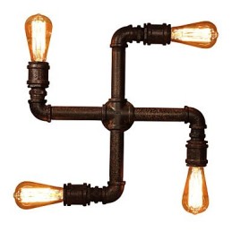 Retro barové železné nástenné svietniky Mini štýl Rustic Lodge Metal