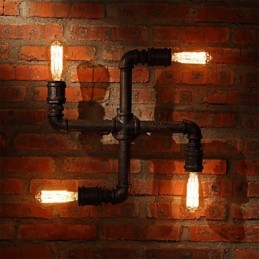 Retro barové železné nástenné svietniky Mini štýl Rustic Lodge Metal