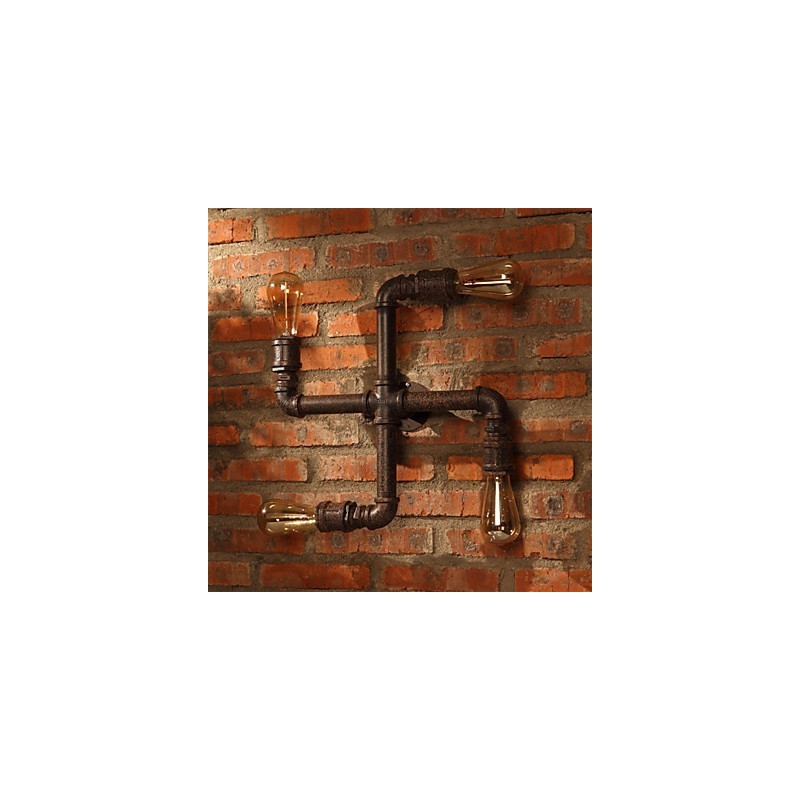 Retro barové železné nástenné svietniky Mini štýl Rustic Lodge Metal