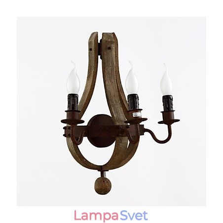 Vintage americká rustikálna drevená nástenná vínna lampa do obývačky a spálne Vintage americká rustikálna drevená nástenná vínna lampa do obývačky a spálne