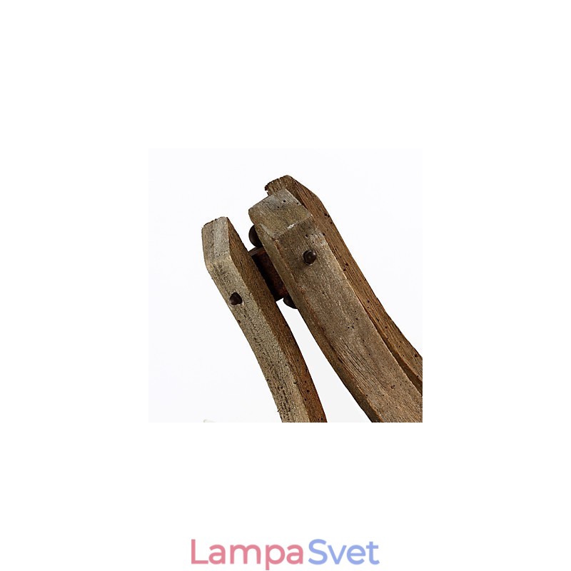 Vintage americká rustikálna drevená nástenná vínna lampa do obývačky a spálne