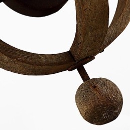 Vintage americká rustikálna drevená nástenná vínna lampa do obývačky a spálne