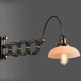 Vintage priemyselná americká vidiecka reštaurácia Spálňa Štúdia Kreatívna lampa do uličky Teleskopické nástenné lampy zo železa