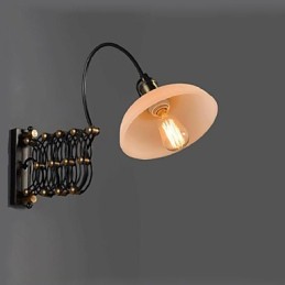 Vintage priemyselná americká vidiecka reštaurácia Spálňa Štúdia Kreatívna lampa do uličky Teleskopické nástenné lampy zo železa