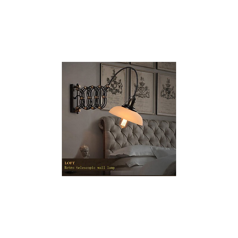 Vintage priemyselná americká vidiecka reštaurácia Spálňa Štúdia Kreatívna lampa do uličky Teleskopické nástenné lampy zo železa