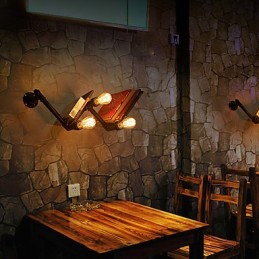 Retro kovové postele na stenu Sconce Village Pastoračné Nástenné svietidlá do obývacej izby Nástenná lampa do jedálne