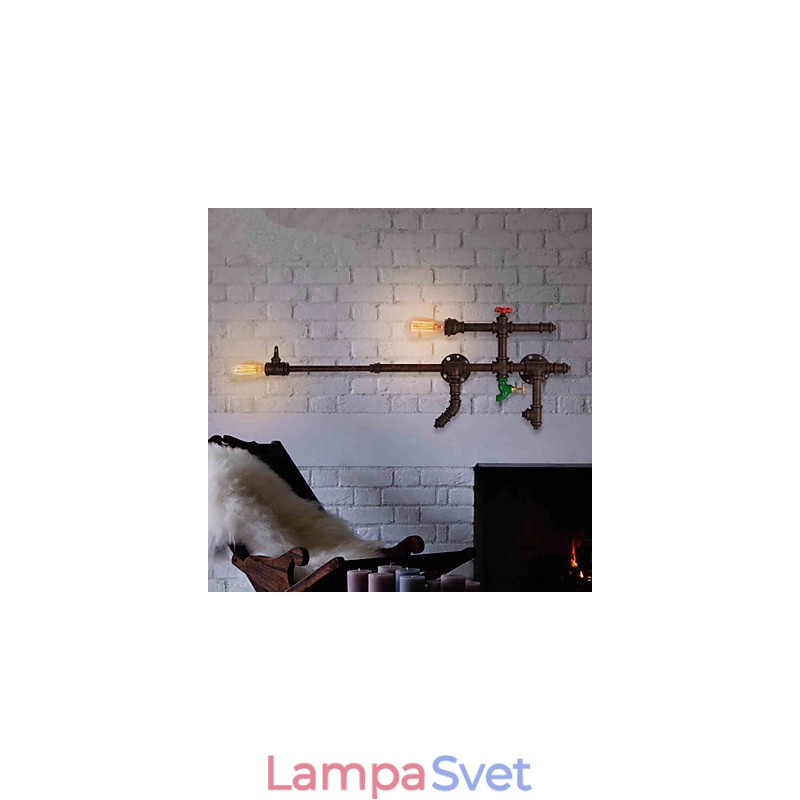 Nástenné svietidlá Mini štýl Rustic Lodge Metal
