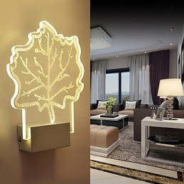 Akrylová nástenná lampa PVC lampa Light Chip Moderný súčasný kov
