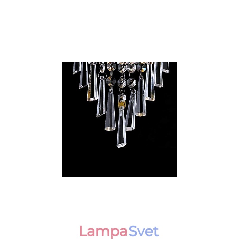 Elegantné krištáľové nástenné svietidlo s 1 svetlom