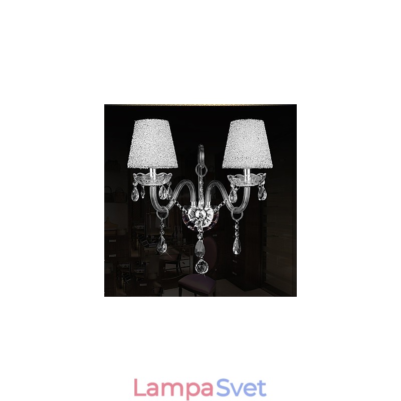 Krištáľové nástenné svietniky Tradičné klasické sklo