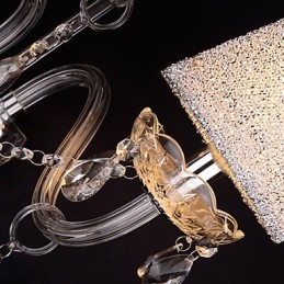 Krištáľové nástenné svietniky Tradičné klasické sklo