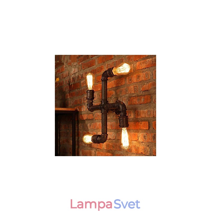 Nástenné svietniky Mini štýl Rustic Lodge Metal