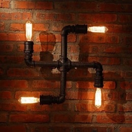 Nástenné svietniky Mini štýl Rustic Lodge Metal