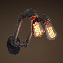 Retro kovová nástenná lampa do kaviarne