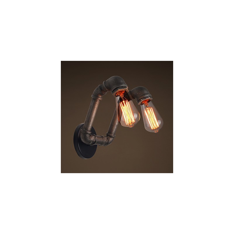 Retro kovová nástenná lampa do kaviarne