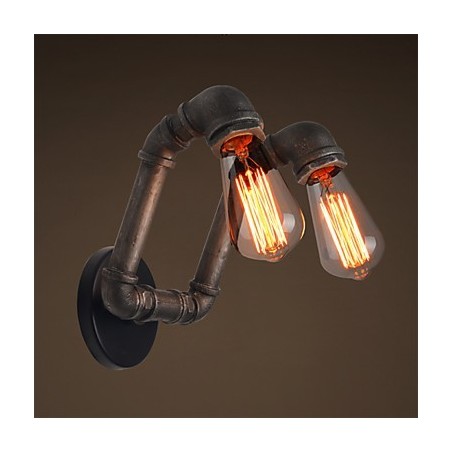 Retro kovová nástenná lampa do kaviarne Retro kovová nástenná lampa do kaviarne