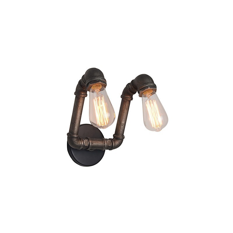 Retro kovová nástenná lampa do kaviarne