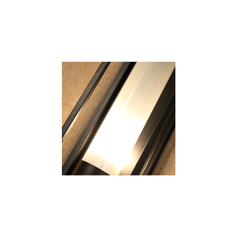 Nástenné svietidlá Nástenné svietniky Rustikálny domček Kovová jedáleň Spálňa Čitáreň Kov+sklo