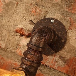 Retro nástenné svietniky Mini štýl Rustic Lodge Metal