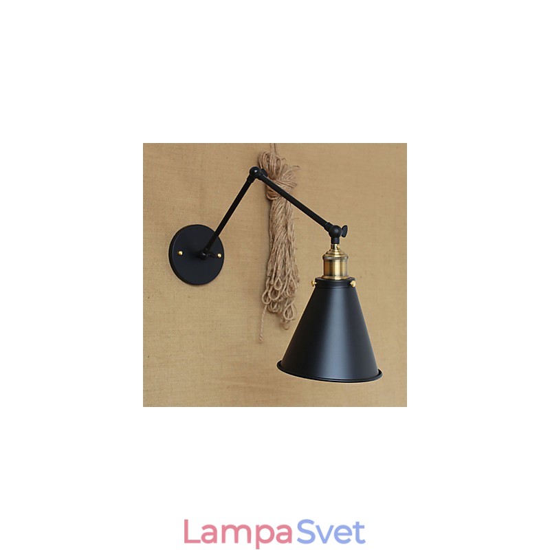 Nástenné svietniky Swing Lights Nástenné svietidlá na čítanie Mini štýl Rustic Lodge Metal