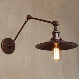 Nástenné svietniky Swing Lights Nástenné svietidlá na čítanie Mini štýl Rustic Lodge Metal