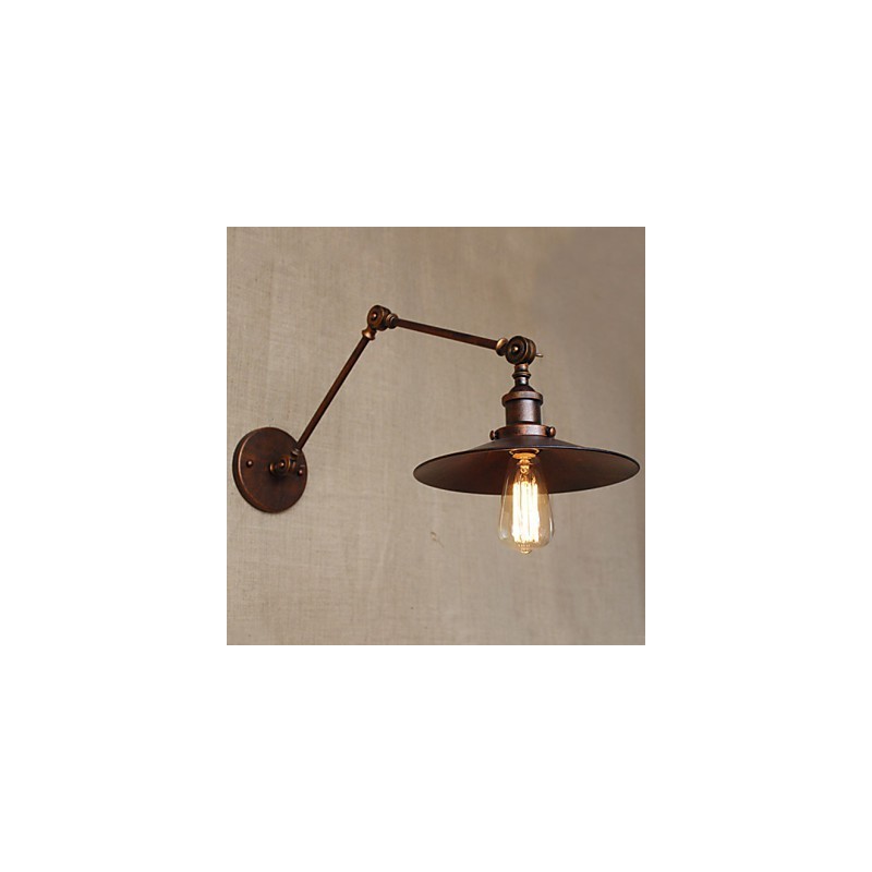 Nástenné svietniky Swing Lights Nástenné svietidlá na čítanie Mini štýl Rustic Lodge Metal