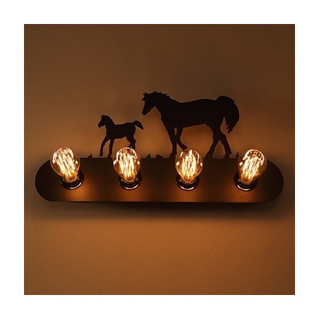 American Village Pastoral LOFT Style Spálne ulička Iron Retro Divoký kôň nástenné lampy Doprava zdarma American Village Pastoral LOFT Style Spálne ulička Iron Retro Divoký kôň nástenné lampy Doprava zdarma