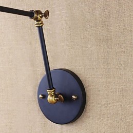 Nástenné svietniky Swing Lights Nástenné svietidlá na čítanie Mini štýl Rustic Lodge Metal