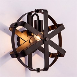 Nové okrúhle nástenné nástenné svietidlo v industriálnom štýle v štýle Vintage Loft Vstupná chodba Spálňová nástenná lampa
