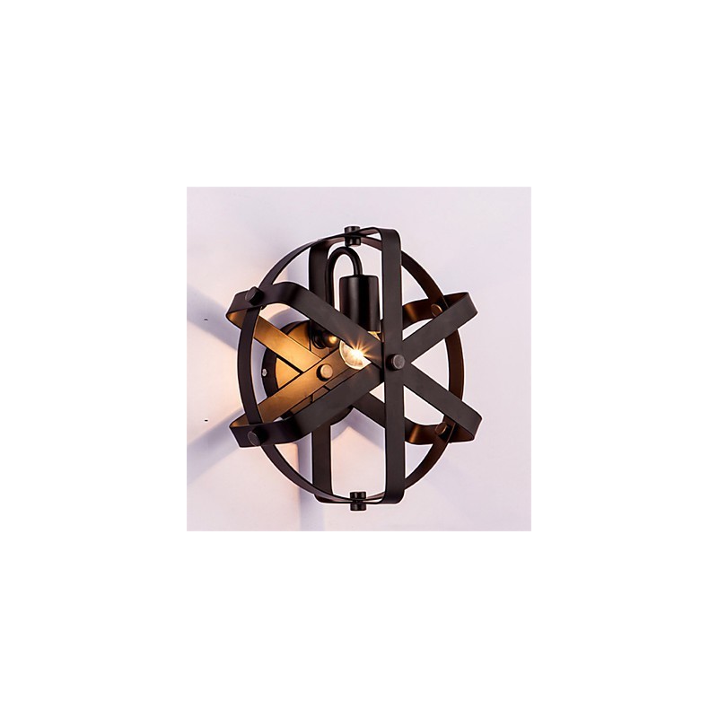 Nové okrúhle nástenné nástenné svietidlo v industriálnom štýle v štýle Vintage Loft Vstupná chodba Spálňová nástenná lampa