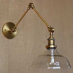 Dizajnová lampa v štýle LOFT Moderná sklenená bronzová kaviarenská dekoratívna nástenná lampa