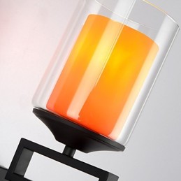 Retro sklenené jednoduché nástenné svietidlo s jednou hlavicou Svetelné nástenné svietidlá Krištáľové moderné súčasné kovové