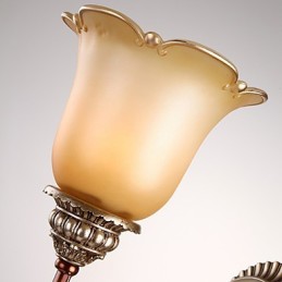 Typ Európa Obnova starých spôsobov tepaného železa Spálňa z krištáľového skla Nástenná lampa Svetlo