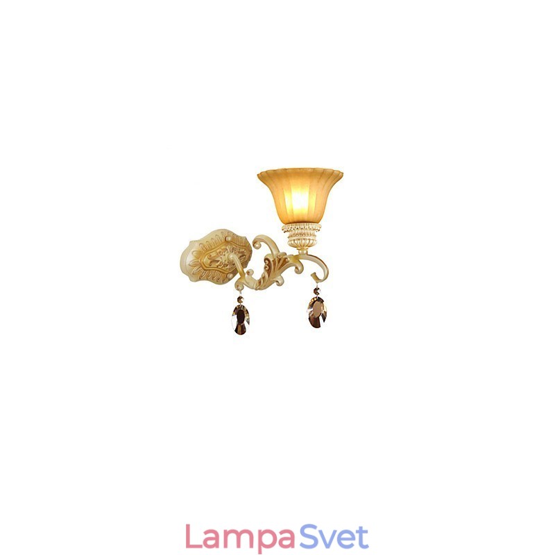 Typ Európa Obnova starých spôsobov tepaného železa Spálňa z krištáľového skla Nástenná lampa Svetlo