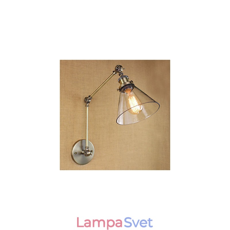 Ozdobné nástenné nástenné nástenné svietidlo s komplexom stredomorskej zelenej bronzovej farby